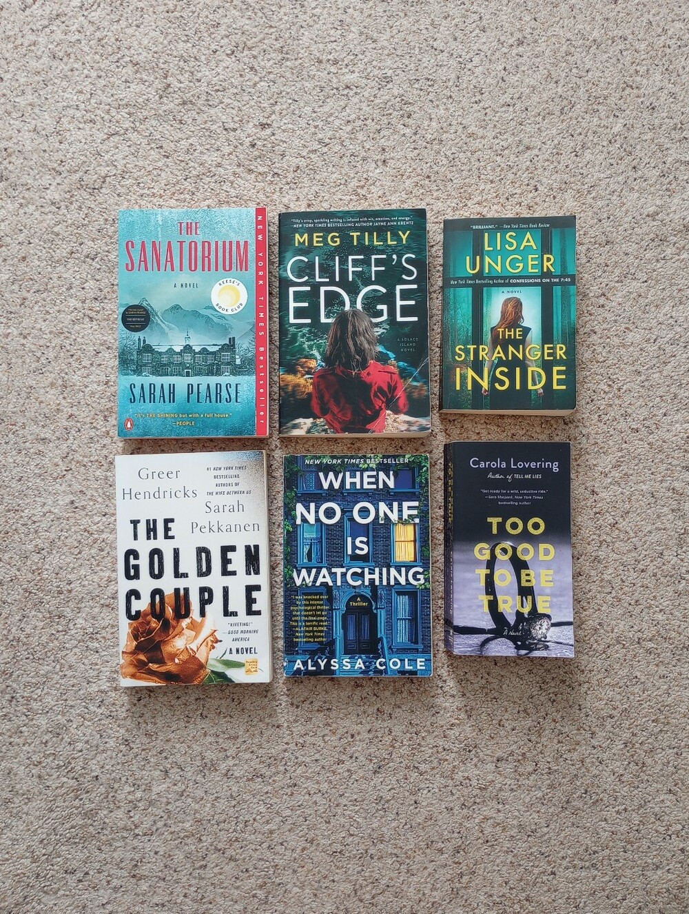 Lot Of Mystery Suspense Thriller Book Bundle 6 Books Total